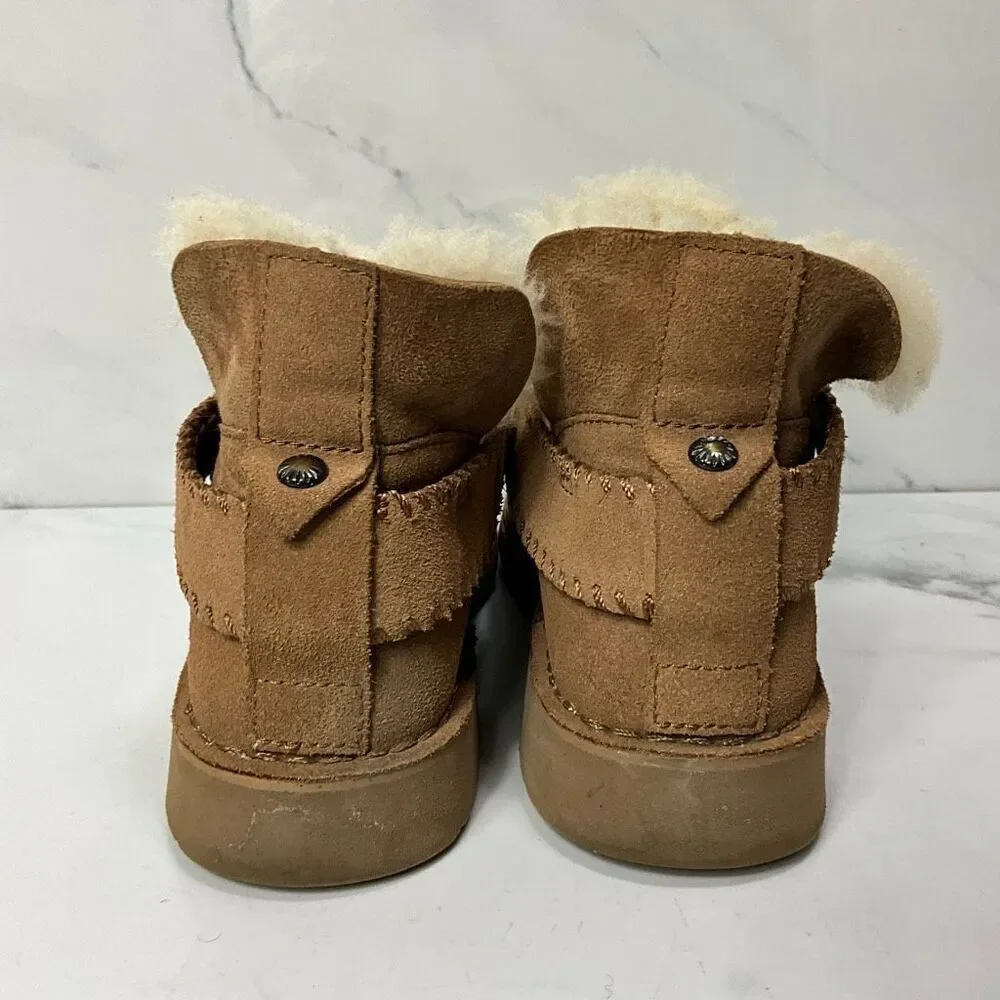 UGG MaKay Chestnut Shearling Ankle Boots